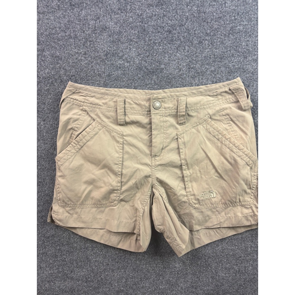 The‎ North Face Hiking Shorts Womens 6 Tan Khaki Nylon Utility Cargo Outdoor